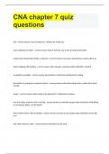 CNA chapter 7 quiz questions