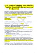 CPJE Practice Questions Questions With Answers | CPJE Clinical Practice Questions With Answers Updated | CPJE Exam Questions and Answers Updated  & CPJE Clinical Questions With Answers Latest Update 2024/2025 (VERIFIED)