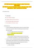 ATI RN Nutrition Exam (6 New Latest Versions, 2021/2022) /ATI RN Proctored Nutrition Exam, Already high rated document, 100% Verified & Correct.