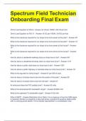 Spectrum Field Technician Onboarding Final Exam