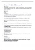   SL Pre & Post Quiz (BPD) Answered!!  B. dramatic In the DSM-5, borderline personality disorder is categorized as a cluster B disorder. The nurse understands that which of the following is a primary behavior characteristic of this cluster of disorders?  