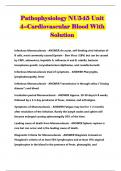 Pathophysiology NU545 Unit 4--Cardiovascular Blood With Solution 