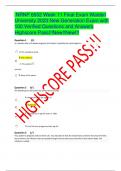  NRNP 6552 Week 11 Final Exam Walden University 2023 New Generation Exam with 100 Verified Questions and Answers Highscore Pass!!!New!!New!!!  