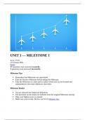 MAT 105 UNIT 1 Milestone 1 (Strayer university)