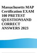 MAP CERTIFICATION TEST LATEST REAL EXAM 100 QUESTIONS AND CORRECT ANSWERS|ALREADY GRADED A+