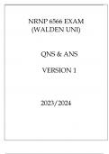 NRNP 6566 EXAM ( WALDEN UNI ) QNS & ANS 20232024