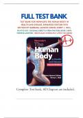 Test bank For Memmler's The Human Body in Health and Disease, Enhanced Edition 14th Edition (2020,Barbara Janson Cohen; Kerry L. Hull) |  Chapter 1- 25 Complete Guide  ISBN 9781284217964 