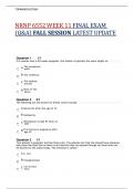 NRNP 6552 WEEK 11 FINAL EXAM (Q&A) FALL SESSION LATEST UPDATE