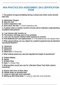 NHA PRACTICE EKG ASSESSMENT, EKG CERTIFICATION EXAM.