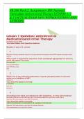 NR 566 Week 2 ‘Assignment= HIV National Curriculum Antiretroviral Therapy LESSION 1, 2 & 3 [ACTUAL EXAM 100% WITHQUESTIONS AND  ANSWERS]