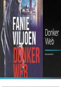 Donker Web character and plot summaries presentation