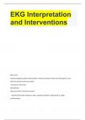 EKG Interpretation and Interventions