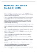 WGU C702 CHFI and OA  Graded A+ (2023