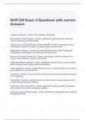 NUR 228 Exam 3 Questions with correct Answers