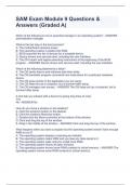 SAM Exam Module 9 Questions & Answers (Graded A)