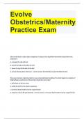 Evolve Obstetrics/Maternity Practice Exam