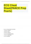 ECG Cheat Sheet(PANCE Prep Pearls)