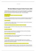 RN Adult Medical Surgical Online Practice 2022