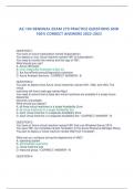 AWS CLOUD CERTIFICATION EXAM 2022- 2023 REAL EXAM  QUESTIONS AND 100% CORRECT ANSWERS Question 1 What AWS team assists customers with accelerating cloud adoption through paid engagements in any of several specialty practice areas? • A. AWS Enterprise Supp