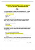 NURS 403/2020 PRIMERA PARTE 403 REVIEW FINAL EXAM QUESTIONS & SOLUTIONS