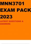 MNN3701 EXAM PACK 2023 