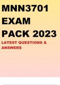 MNN3701 EXAM PACK 2023 