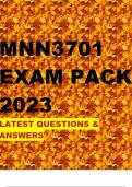 MNN3701 EXAM PACK 2023 