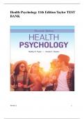 Health Psychology 11th Edition