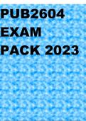 PUB2604 EXAM PACK 2023