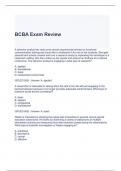 BCBA Exam Review 2023/2024 Questions and Answers