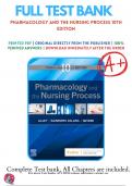 Test Bank for Pharmacology and the Nursing Process 9th 10th Edition Authors: Linda Lilley- Shelly Collins- Julie Snyder | Complete Guide A+