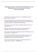 Medication Aide State Test latest 2023-2024 REAL EXAM 300 Questions and Correct Answers (Verified Answers)|AGRADE