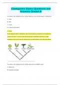 Cladograms Gizmo Questions and Answers Graded A