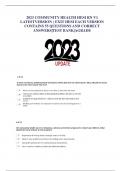 2023 COMMUNITY HEALTH HESI RN V1  LATESTVERSION ) EXIT HESI EACH VERSION  CONTAINS 55 QUESTIONS AND CORRECT  ANSWERS|TEST BANK|AGRADE 