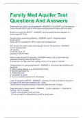 Family Med Aquifer Test  Questions And Answers