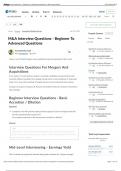 M&A Interview Questions - Beginner to Advanced Questions | Wall Street Oasis.pdf