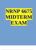 NRNP 6675 Week 6 Midterm Exam 2024 (100% Correct Answers)