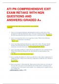 ATI PN COMPREHENSIVE EXIT EXAM RETAKE WITH NGN QUESTIONS AND ANSWERS//GRADED A+