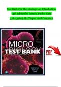 TEST BANK For Microbiology: An Introduction 13th Edition by Tortora, Funke, Case| Verified Chapter's 1 - 28 | Complete