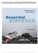 Essential Statistics 3rd Edition