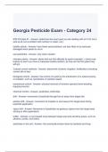 Georgia Pesticide Exam - Category 24 Questions and Answers