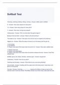 Softball Test with Verified Answers