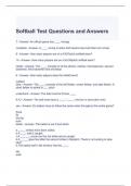 Softball Test Questions and Answers