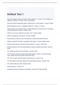 Softball Test 1 Questions with 100% correct Answers