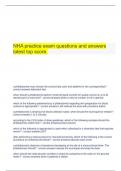 NHA practice exam questions and answers latest top score.