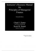 Solution Manual for Principles Of Managerial Finance 16th Edition by Chad J. Zutter, Scott Smart