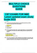 CBT NURSING EXAMS latest updated exam_guide 2023-2024 FINAL.