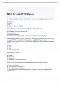 NBE Arts MATTS Exam Questions and Answers