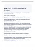 NBE ARTS Exam Questions and Answers  2023