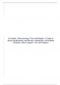 Test Bank - Pharmacology Clear and Simple: A Guide to Drug Classifications and Dosage Calculations, 2nd Edition (Watkins, 2014), Chapter 1-20 | All Chapters